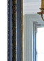 Antique large fine quality decorative ebonised and gilt overmantle wall mirror 19th Century