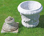 Vintage very large cast stone garden planter urn