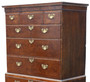 Antique fine quality 18th Century burr walnut tallboy chest on chest of drawers