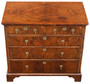 Antique fine quality 18th Century figured walnut chest of drawers