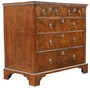 Antique fine quality 18th Century figured walnut chest of drawers