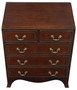 Antique fine quality small C1920 caddy top mahogany chest of drawers