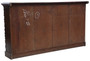 Antique large fine quality 19th Century carved oak bookcase C1895