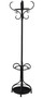 Vintage mid 20th Century black steel hall, coat or hat stand