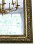 Antique 19th Century large quality gilt overmantle or wall mirror Crest