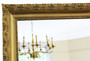 Antique C1900 large quality gilt overmantle wall mirror