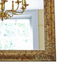 Antique large C1900 quality gilt overmantle wall mirror
