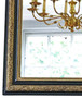 Antique large 19th Century quality ebonised and gilt overmantle wall mirror 19th Century