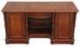 Antique fine quality large 19th Century mahogany twin pedestal desk, dressing or writing table
