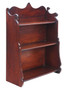 Antique quality 19th Century mahogany bookcase shelves floor or wall