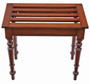 Vintage Retro Mahogany Luggage Stand - Quality Rack in Victorian Style