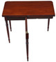 Antique Fine Quality C1800 Inlaid Mahogany Folding Card or Tea Table - Side Occasional Furniture