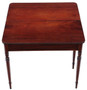 Antique Fine Quality C1800 Inlaid Mahogany Folding Card or Tea Table - Side Occasional Furniture