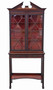 19th Century Antique Chinoiserie Pier Display Cabinet - Edwards & Roberts Mahogany