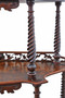 19th Century Burr Walnut Demi-Lune Console Table Fine Quality Antique display serving whatnot