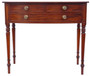 Fine Quality Antique 19th Century Georgian Mahogany Writing Table - Desk Side Dressing Bed