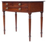 Fine Quality Antique 19th Century Georgian Mahogany Writing Table - Desk Side Dressing Bed