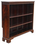 Large Quality Antique Red Walnut Adjustable Bookcase - Circa 1900