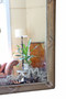 Large 19th Century Antique Gilt Overmantle Wall Mirror – Dark Gold Ornate Frame, Vintage Statement Piece (8675)