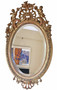 Antique Large 19th Century Oval Gilt Overmantel Wall Mirror – High Quality (8733)