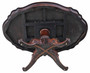 Antique 19th Century Victorian Rosewood Serpentine Loo / Breakfast Dining Table – Fine Quality Large Tilt-Top (8741)