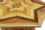 Fine Quality Hexagonal Parquetry Centre Dining Table – Large Statement Display Piece Richard Wallace (M8742)