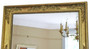 Antique 19th Century Large Gilt Overmantel Wall Mirror – Ornate Vintage Gold Frame (8699)