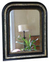 Antique 19th Century Ebonised and Gilt Overmantel Wall Mirror – Ornate Vintage Black & Gold Frame (Copy of 8704)