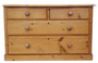 Antique 19th Century Large Pine Chest of Four Drawers – Fine Quality Antique 19th Century Large Pine Chest of Four Drawers – Fine Quality