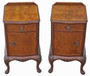 Antique c.1920 Pair of Burr Walnut Bedside Tables – Fine Quality Nightstands Antique c.1920 Pair of Burr Walnut Bedside Tables – Fine Quality Nightstands