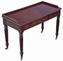 Antique 1830 Mahogany 3-Drawer Writing Desk / Dressing Table – Fine Quality 19th Century