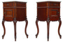 Antique c.1920 Pair of Marble & Mahogany Bedside Tables – Quality Nightstands Antique c.1920 Pair of Marble & Mahogany Bedside Tables – Quality Nightstands