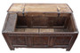 18th Century Large Carved Oak Coffer with Candle Box – Quality Marriage Chest
