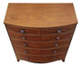 Antique 19th Century Mahogany Bow Front Chest of Drawers- Fine Quality by Gillows