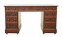 Antique Victorian c.1860 Mahogany Twin Pedestal Writing Desk – Quality Furniture