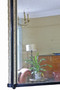 Antique 19th Century Black Ebonised and Cream Overmantel Wall Mirror – Ornate Vintage Frame (8822)