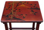 Antique c.1900 Japanese Red Lacquer Nest of 4 Side / Occasional Tables – Fine Quality