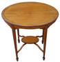 Antique c.1900 Inlaid Satin Walnut Oval Occasional/ Centre Table – Fine Quality