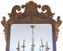 Antique c.1910 Georgian Revival Burr Walnut Fret-Cut Overmantle / Wall Mirror – Fine Quality