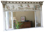 Antique Large Regency 19th Century Overmantle Wall Mirror –  Fine Quality Early Painting and Decoration