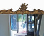 Antique Very Large 19th Century Gilt Floor Overmantle Wall Mirror - High-Quality 