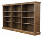 Very Large Vintage 20th Century Oak Adjustable Open Bookcase / Shelves – Fine Quality