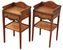 Pair of Quality Vintage Retro Mahogany Georgian Revival Bedside Tables Cabinets/ Cupboards 