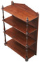 Antique 19th Century Victorian Mahogany Floor or Wall Shelves / Bookcase – Fine Quality Display
