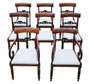 Antique 19th Century Regency Mahogany Dining Chairs – Set of 8 (6+2)