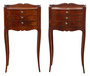 Vintage Retro Pair of Walnut and Chestnut Bedside Tables – Warm Colour, Quality Construction