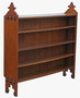 Antique 19th Century Victorian Gothic Arts & Crafts Adjustable Bookcase – Fine Quality