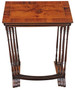 Antique 19th Century Mahogany Nest of 3 Tables – Yew Veneer Tops, Fine Quality
