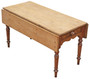 Antique 19th Century Victorian Pine & Fruitwood Folding Kitchen Table with Drawers – Fine Quality