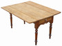 Antique 19th Century Victorian Pine & Fruitwood Folding Kitchen Table with Drawers – Fine Quality